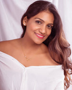 Gold Flower Bloom with Pearl Pendant
