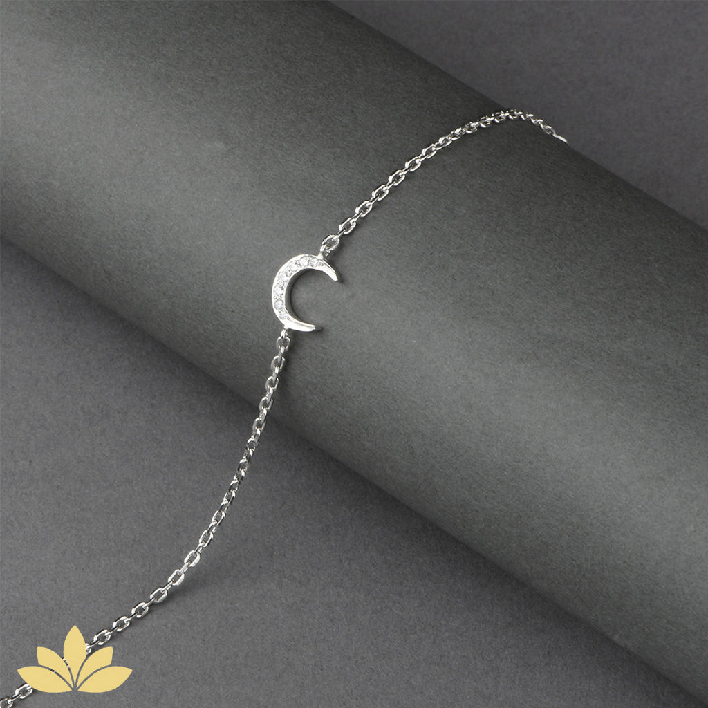 Moon Bracelet, Moon Charm Bracelet Pack, Silver
