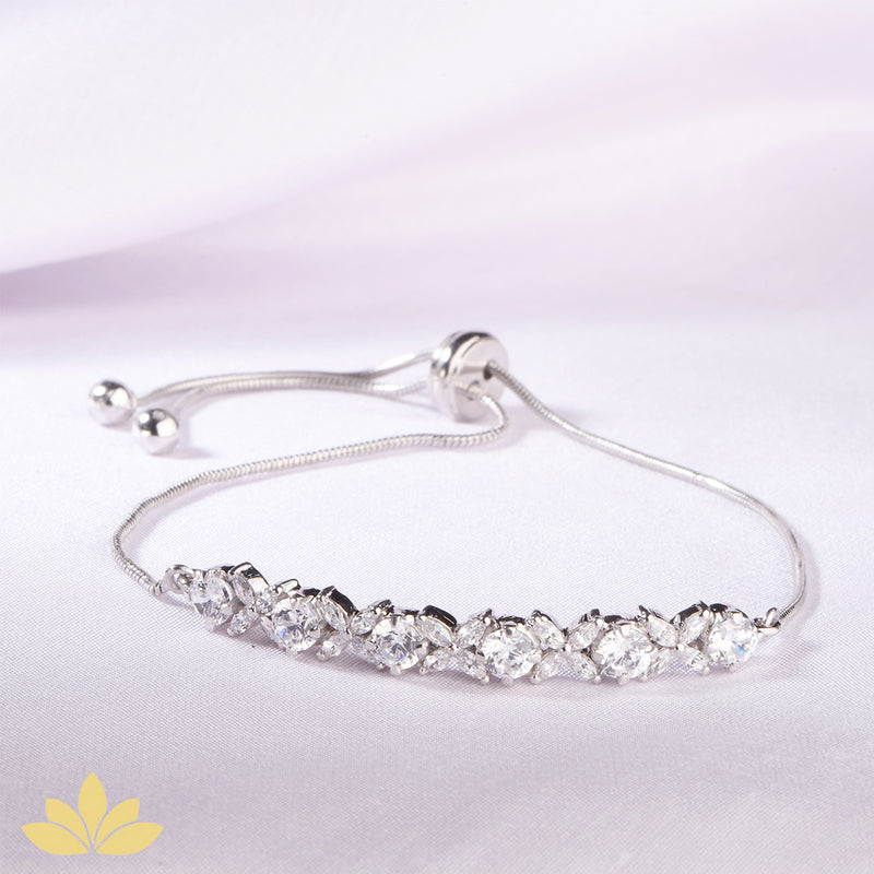 Rose Gold Marquise Adjustable Bracelet