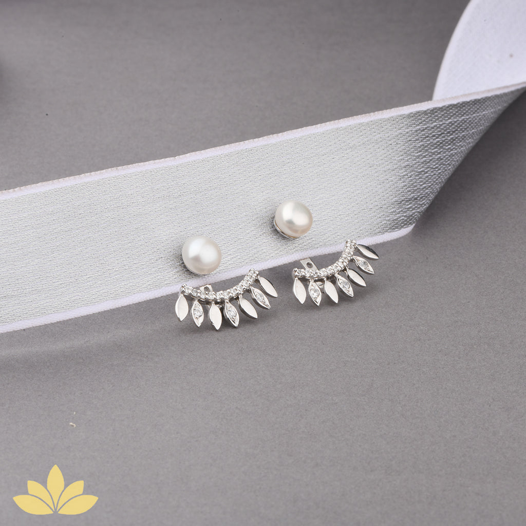 Pearl Jacket Earrings