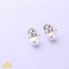 Marquise Cluster with Pearl Drop Earrings