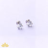 1c Round Solitaire Studs