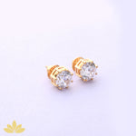 2c Round Solitaire Studs