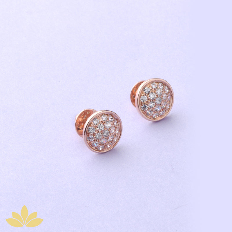 Silver Disco Ball Earrings