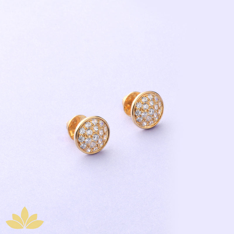 Silver Disco Ball Earrings