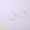 Silver Flower Outline Earrings