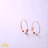Silver Oval Slide-On Hoops