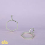 Gold Multi-Purpose Hexagon Earrings