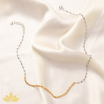 Chain-to-Cluster Dual Tone Necklace