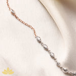 Marquise Stone Dual Tone Necklace