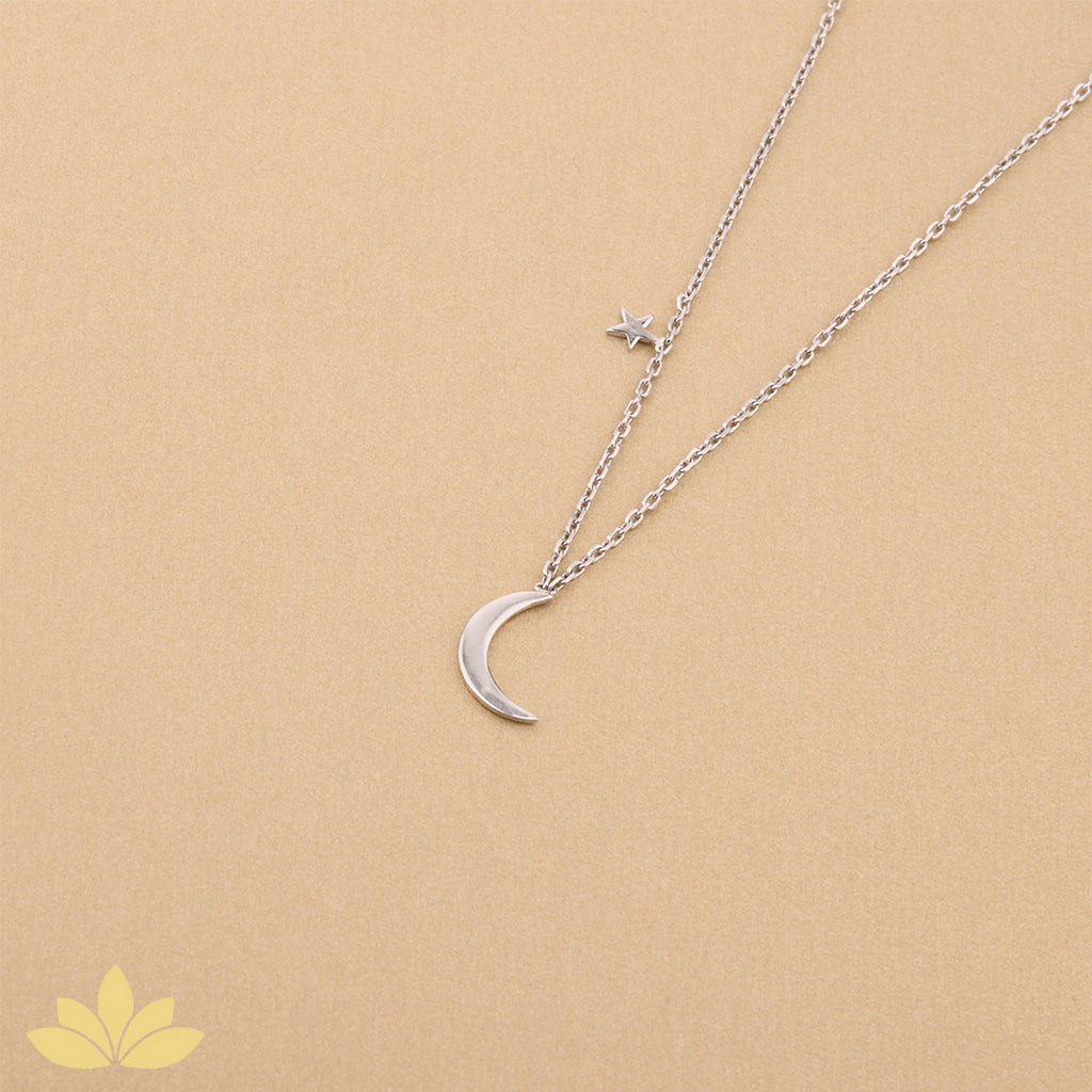 Moon and Star Pendant