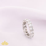 Oval Solitaire Eternity Band