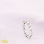 Round Solitaire Eternity Band