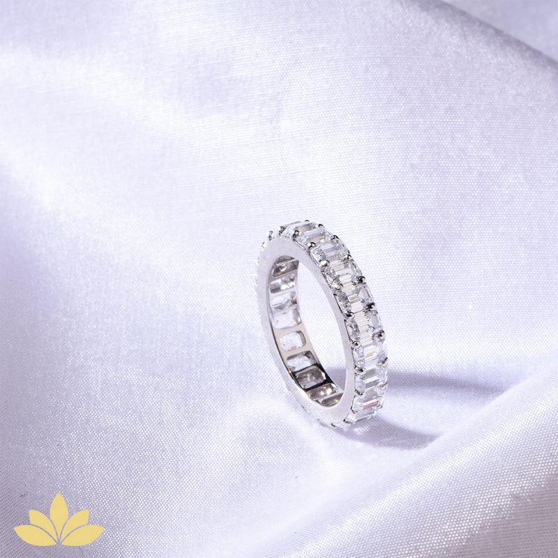 Baguette Stone Eternity Band
