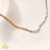 Rice-to-Round Dual Tone Necklace