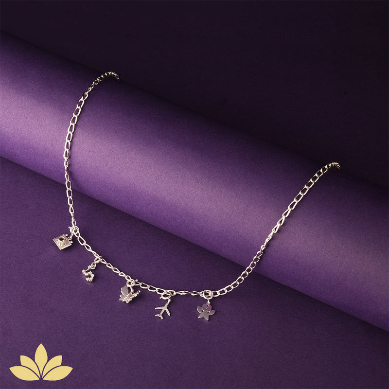 Rose Gold Charm Necklace Chain